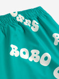 Bobo Choses Green Wavy Green All Over Swim Trunks