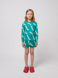 Bobo Choses Green Wavy Green All Over Swim Top