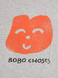 Bobo Choses Heather Grey Joyful Face T-Shirt