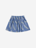 Bobo Choses Blue Wavy Bobo All Over Skirt