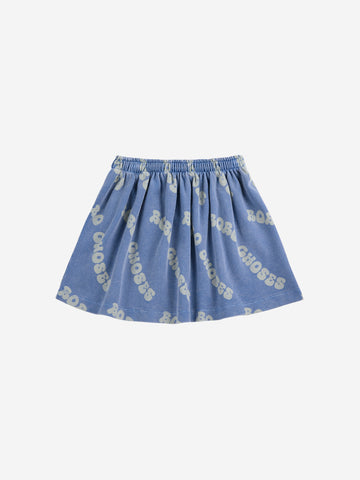 Bobo Choses Blue Wavy Bobo All Over Skirt