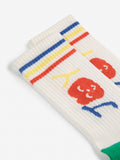 Bobo Choses Off White Smiling Long Socks