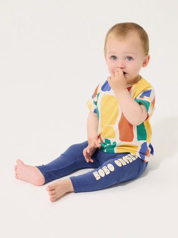 Bobo Choses Baby Prussian Blue Bobo Modern Leggings