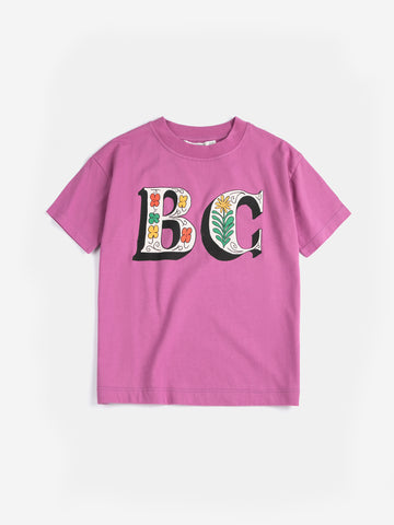 Bobo Choses Purple Spring Letters T-shirt