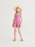 Bobo Choses Purple Tangerine All Over Ruffled Shorts