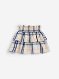 Bobo Choses Off White Fun Tartan Woven Skirt