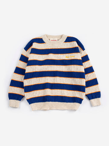 Bobo Choses Blue Bobo Striped Jumper