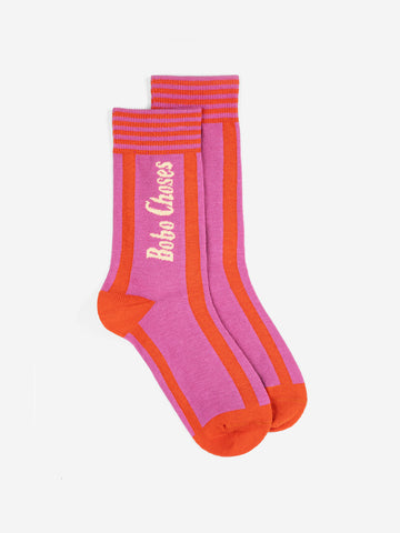 Bobo Choses Purple Bobo Long Socks