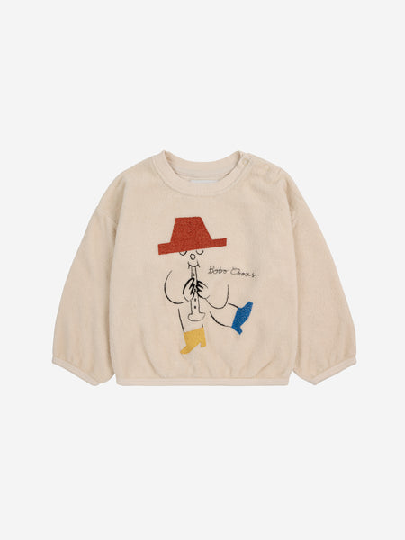 Bobo Choses Baby White Magic Flute Sweatshirt