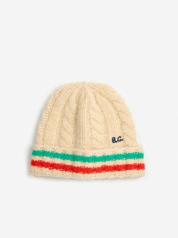 Bobo Choses Baby Off White BC Braided Beanie