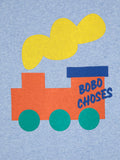 Bobo Choses Baby Light Blue Choo Choo T-shirt