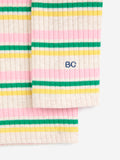 Bobo Choses Baby Multicolor Striped Turtle Neck T-shirt