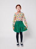 Bobo Choses Green Clover Velvet Skirt