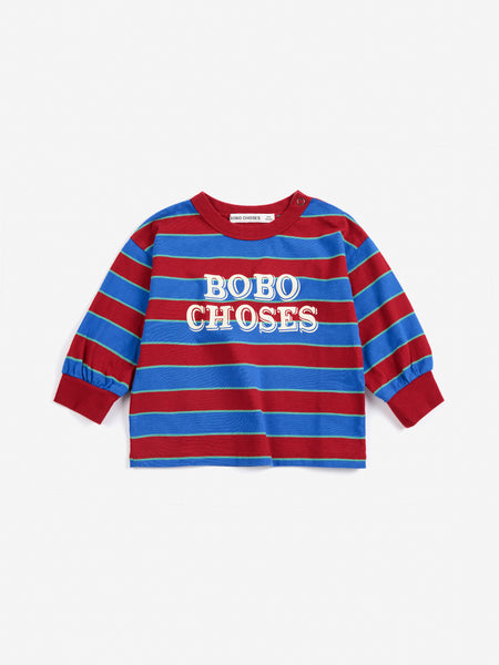 Bobo Choses Baby Multicolor Bobo Embossed Stripes T-shirt