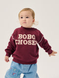 Bobo Choses Baby Burgundy Red Bobo Embossed Sweatshirt