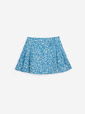 Bobo Choses Blue Sketchy Flowers All Over Corduroy Skirt