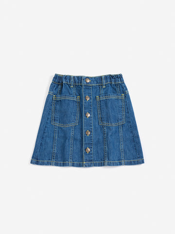 Bobo Choses Midnight Blue Tag Denim Skirt
