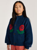 Bobo Choses Midnight Blue Stamp Bloom Cardigan