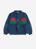 Bobo Choses Midnight Blue Stamp Bloom Cardigan
