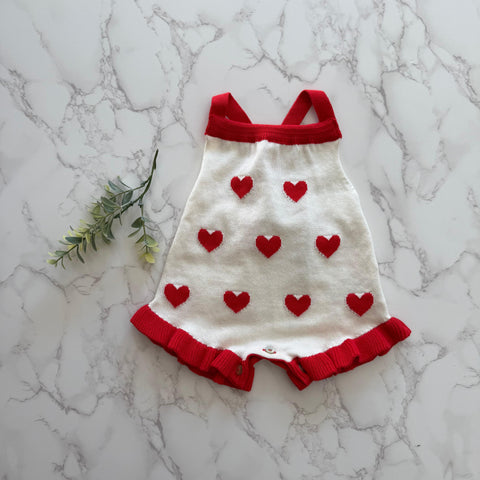 The New Society Jacquard Hearts Maqui Romper
