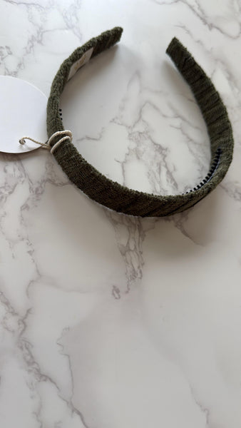 Halo Luxe Olive Abigail Luxe Corduroy Headband