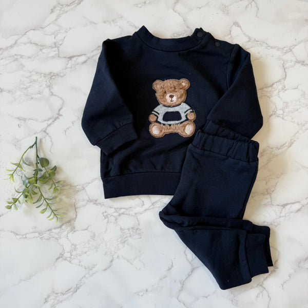 Patachou Navy Teddy Bear Set
