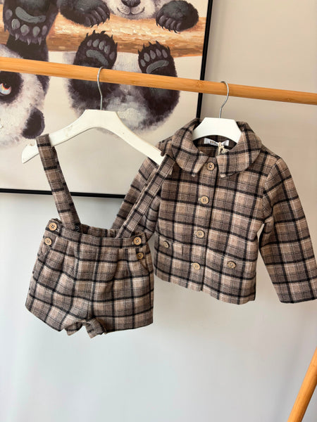 Coco Blanc Plaid Suit