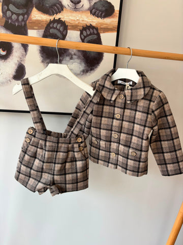 Coco Blanc Plaid Suit