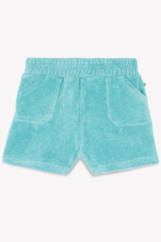 Bonton Baby Blue Fish Terry Shorts