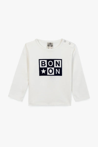 Bonton Baby Ecru Bonton Logo Taxi Tee