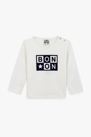 Bonton Baby Ecru Bonton Logo Taxi Tee