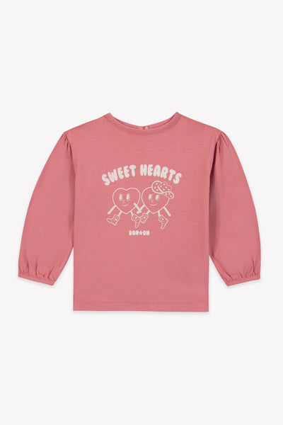 Bonton Baby Pink Sweet Hearts Tee