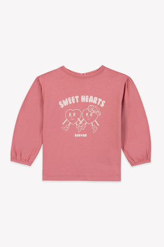 Bonton Baby Pink Sweet Hearts Tee