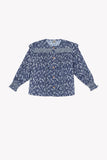Bonton Blue Bandana Printed Mona Blouse