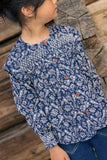 Bonton Blue Bandana Printed Mona Blouse
