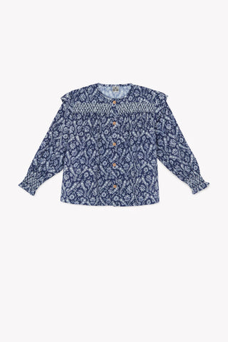 Bonton Blue Bandana Printed Mona Blouse
