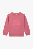 Bonton Pink Logo Smile Sweatshirt