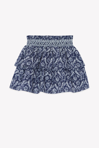 Bonton Blue Bandana Printed Bali Skirt
