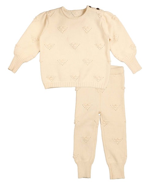 Belati Cream Ball Texture Baby Set