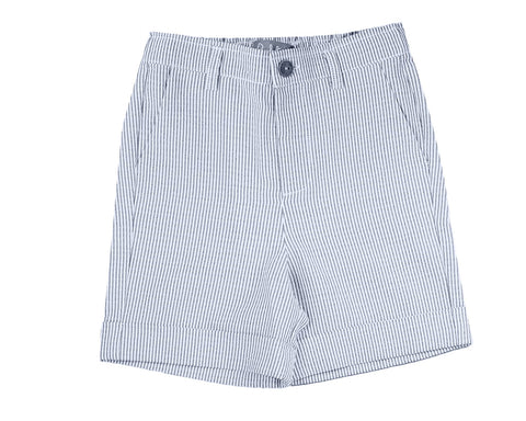 Belati Light Blue Striped Seersucker Shorts
