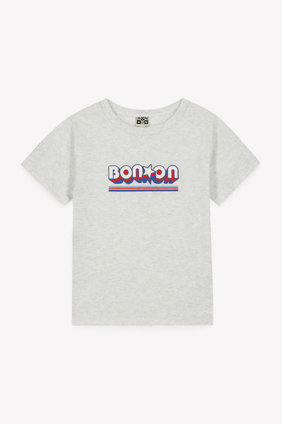Bonton Gris Chine Tubo Logo Kids T-shirt