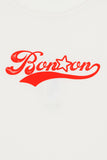 Bonton Ecru & Red Logo Kids T-shirt