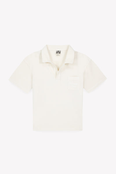 Bonton Ecru Summer Vibes Pique Polo