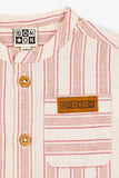 Bonton Terracotta Stripe Baby Stripe Never Shirt