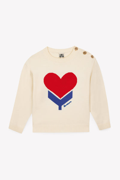 Bonton Ecru Misty Flow Pullover Sweater