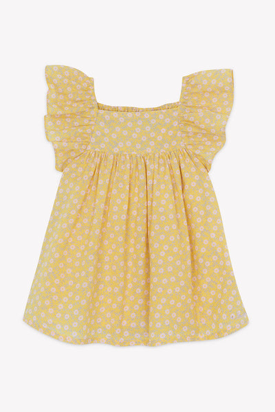 Bonton Yellow Floral Jaune Nachos Baby Dress