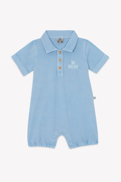 Bonton Bleu Azul Collar Romper