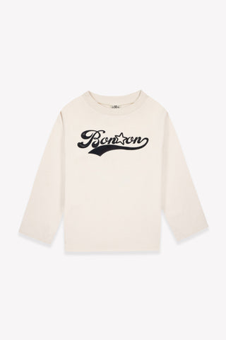 Bonton Off White/Black Logo T-shirt