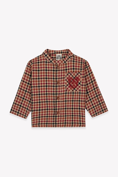 Bonton Baby Red Checked Shirt