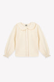 Bonton Milk Ruffle Collar Blouse